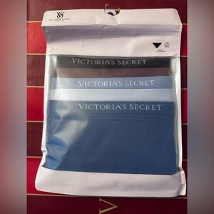 Victoria's Secret 5-Pack Cotton Bikini Briefs - Blue, Light Blue, Brown, Black